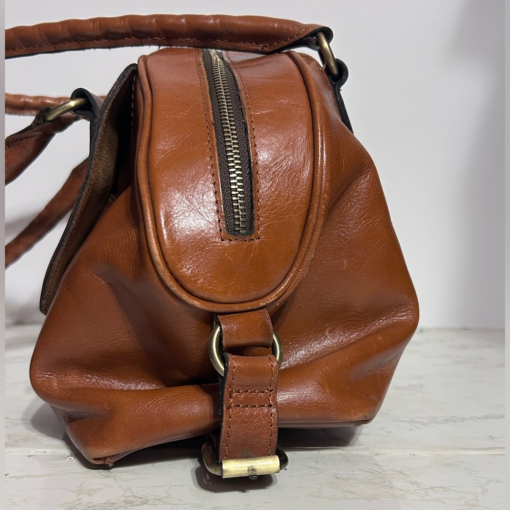 Patricia Nash Kavala Heritage Satchel Handbag in Cognac - Picture 6 of 16